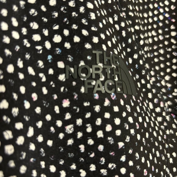 The North Face Soft Shell Jacket Fleece Lined M Black White Pink Blue Abstract - Picture 5 of 16